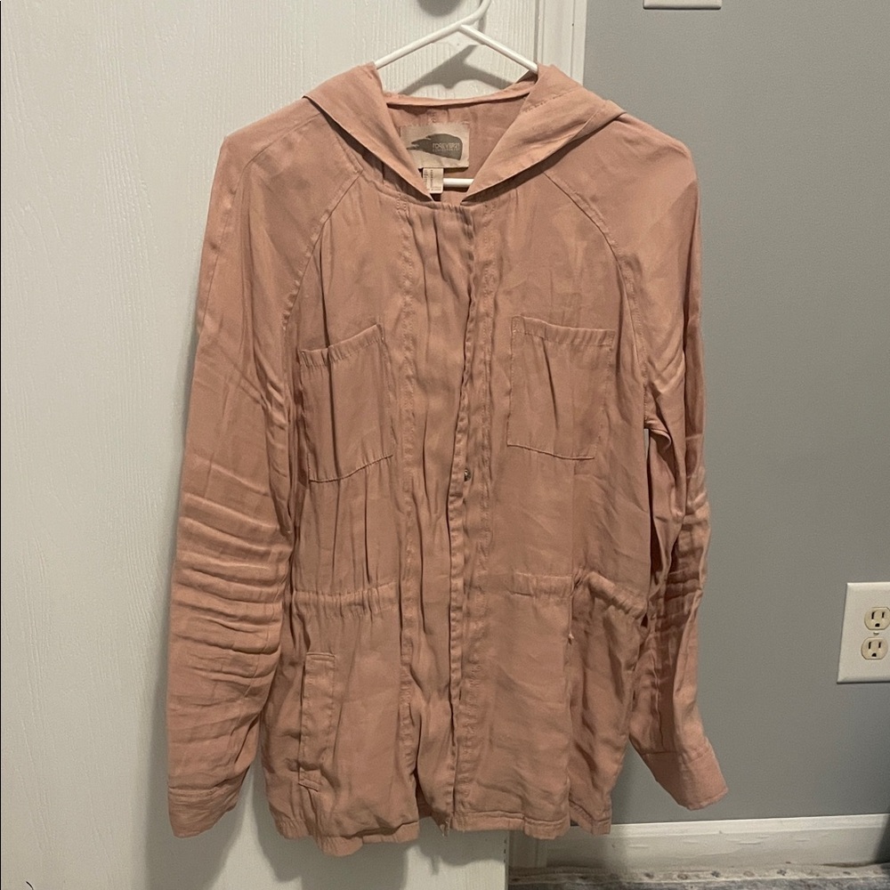 Forever 21 Blush Utility Jacket